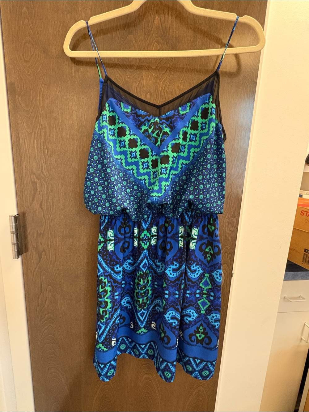 Express spaghetti strap, Cute Blue Summer dress. Size Medium